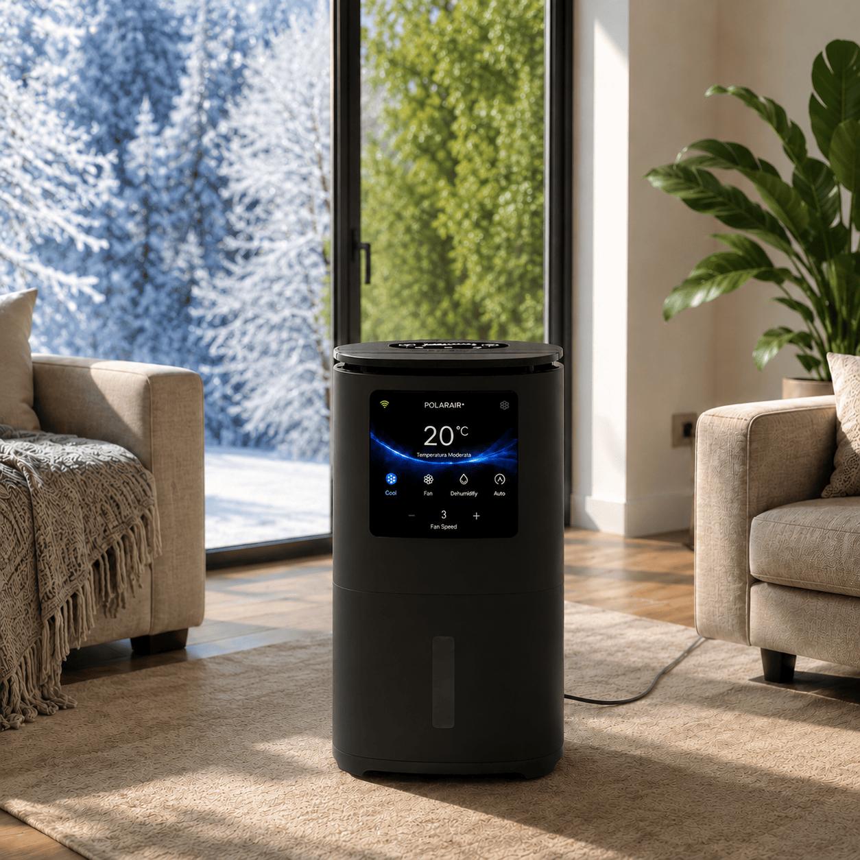 PolarAir – Mobiles Klimagerät 18.000 BTU Kühlen & Heizen (schwarz)