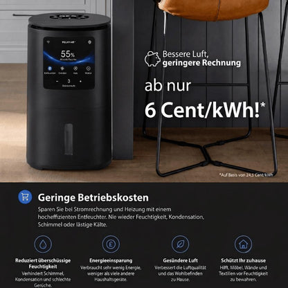 PolarAir – Mobiles Klimagerät 18.000 BTU Kühlen & Heizen (schwarz)